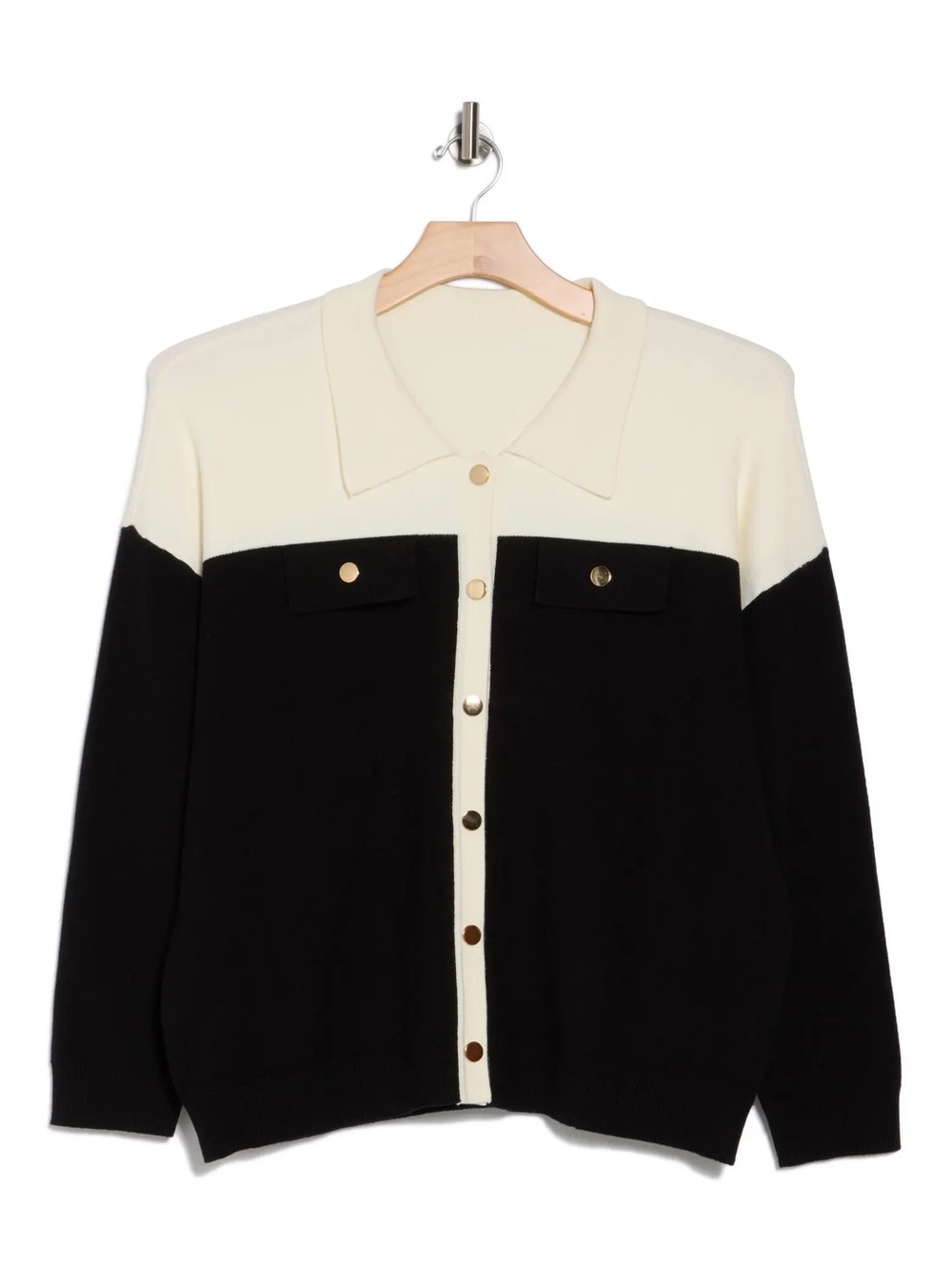 BY DESIGN Cream Button-Up Knit Cardigan